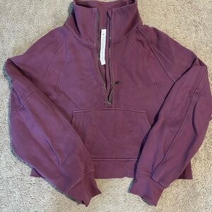 Lululemon Like New Funnel Neck Scuba in Vintage Plum